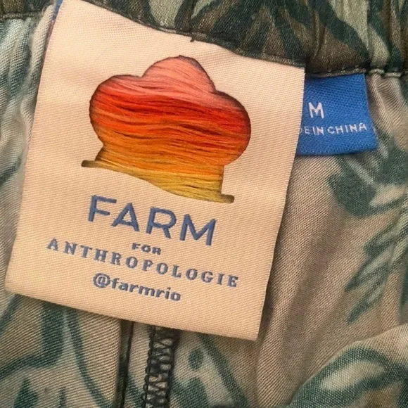 Farm Rio x Anthropologie Floral Print Wide-Leg Women’s Medium - Picture 12 of 16